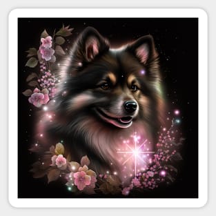 Shimmery Finnish Lapphund Sticker